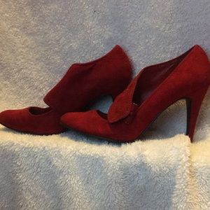 Massini red Mary Jane heels